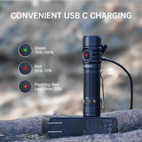 Sofirn SC29 3000 Lumen 142m Throw Rechargeable Flashlight with 21700 Battery - Image 27