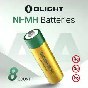 Olight B Pro AA Rechargeable Batteries 8-Pack 2100mAh NiMH