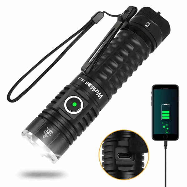 Wurkkos TS22 4500 Lumen 191m Throw Rechargeable Flashlight with 21700 Battery - Image 8