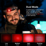 Wurkkos HD12 850 Lumen 105m Throw Rechargeable Headlamp with 14500 Battery