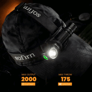 Sofirn HS40 2000 Lumen 175m Throw Rechargeable Headlamp with 18650 Battery