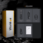 Wurkkos TD04 3000 Lumen 295m Throw Rechargeable Tactical Flashlight with 21700 Battery