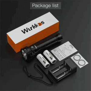 Wurkkos DL70 13000 Lumen 505m Throw Rechargeable Diving Flashlight with 2x 26650