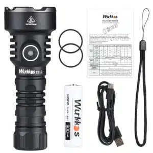 Wurkkos TS12 1350 Lumen 473m Throw Rechargeable Flashlight with 14500 Battery