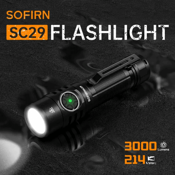 Sofirn SC29 3000 Lumen 142m Throw Rechargeable Flashlight with 21700 Battery - Image 4