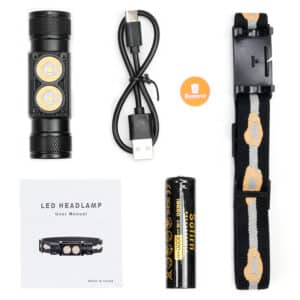 Wurkkos H25L 1000 Lumen 160m Throw Rechargeable Headlamp with 18650 Battery
