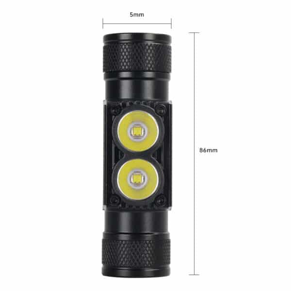 Wurkkos H25S 1200 Lumen 160m Throw Rechargeable Headlamp with 18650 Battery - Image 3