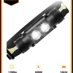 Wurkkos H25S 1200 Lumen 160m Throw Rechargeable Headlamp with 18650 Battery