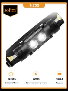 Wurkkos H25S 1200 Lumen 160m Throw Rechargeable Headlamp with 18650 Battery