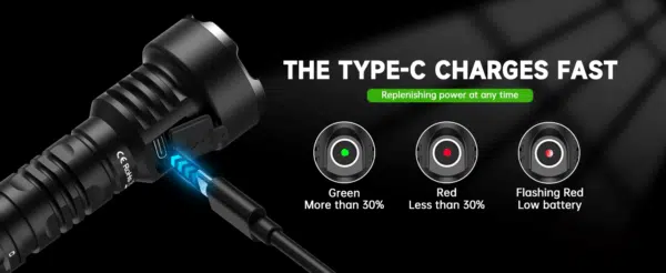 Wurkkos TS12 1350 Lumen 473m Throw Rechargeable Flashlight with 14500 Battery - Image 38