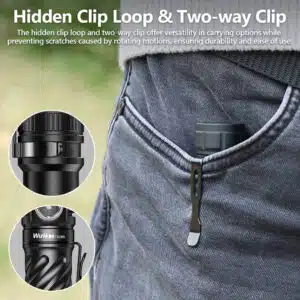 OPEN BOX Wurkkos TS26S 3100 Lumen 191m Throw Rechargeable Flashlight with 21700 Battery