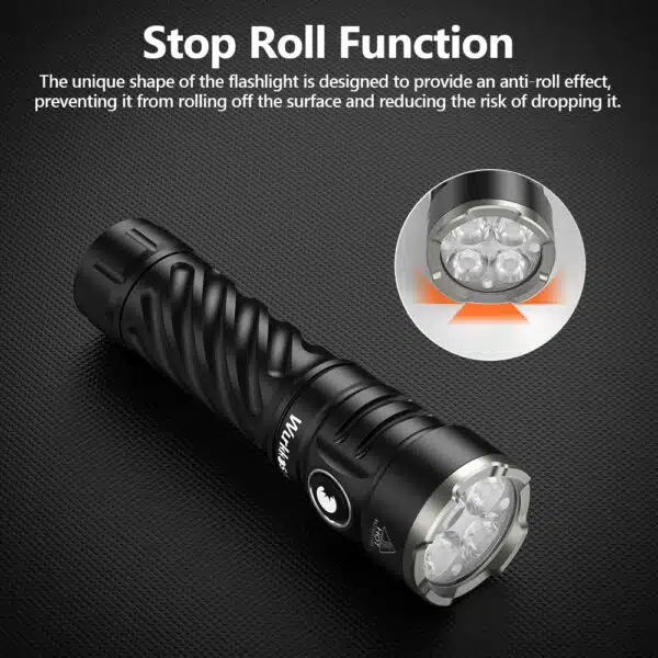 OPEN BOX Wurkkos TS26S 3100 Lumen 191m Throw Rechargeable Flashlight with 21700 Battery - Image 4