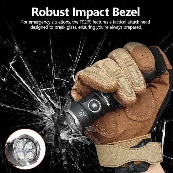 OPEN BOX Wurkkos TS26S 3100 Lumen 191m Throw Rechargeable Flashlight with 21700 Battery - Image 5
