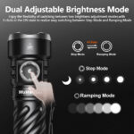 OPEN BOX Wurkkos TS26S 3100 Lumen 191m Throw Rechargeable Flashlight with 21700 Battery