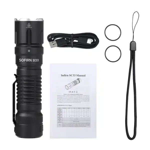 Sofirn SC33 5200 Lumen 327m Throw Rechargeable Flashlight with 21700 Battery - Image 17