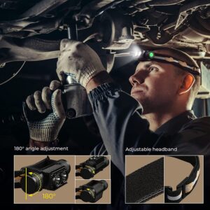 Wurkkos H25L 1000 Lumen 160m Throw Rechargeable Headlamp with 18650 Battery