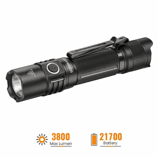Sofirn SP35T 3800 Lumen 280m Throw Rechargeable Tactical Flashlight with 21700 Battery - Image 18