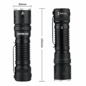Sofirn SC33 5200 Lumen 327m Throw Rechargeable Flashlight with 21700 Battery