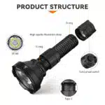 Sofirn SF26 2000 Lumen 964m Throw Rechargeable Tactical Flashlight with 21700 Battery