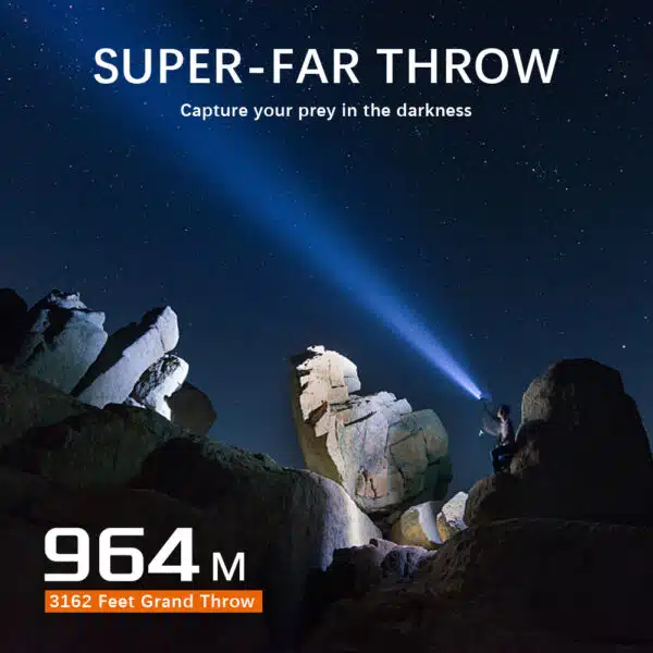 Sofirn SF26 2000 Lumen 964m Throw Rechargeable Tactical Flashlight with 21700 Battery - Image 19