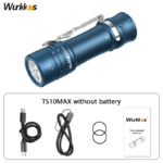Wurkkos TS10 Max 2500 Lumen 157m Throw Rechargeable Flashlight with 18650 Battery
