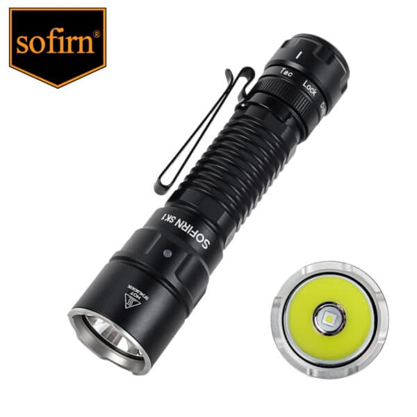 OPEN BOX Sofirn SK1 1300 Lumen 479m Throw Rechargeable Tactical Flashlight with 18650 Battery - Image 36