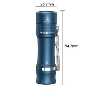 Wurkkos TS10 Max 2500 Lumen 157m Throw Rechargeable Flashlight with 18650 Battery