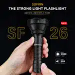 Sofirn SF26 2000 Lumen 964m Throw Rechargeable Tactical Flashlight with 21700 Battery