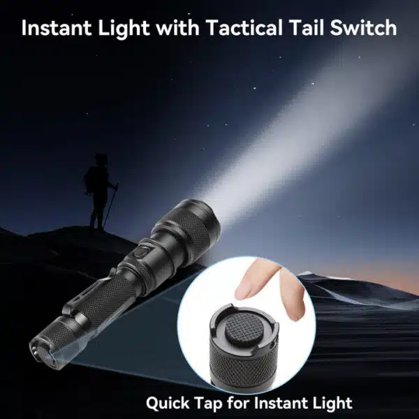 Powertac FlexBeam 1200 Lumen 700m Throw Adjustable Beam Rechargeable Flashlight - Image 18