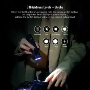Imalent GR35 Premium Green or Red Laser 2800 Lumen 426m Throw Rechargeable EDC Flashlight with Charging Case