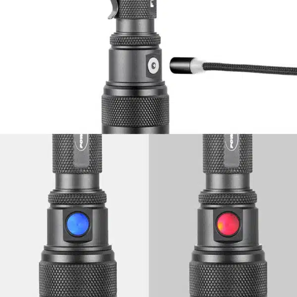 Powertac FlexBeam 1200 Lumen 700m Throw Adjustable Beam Rechargeable Flashlight - Image 5