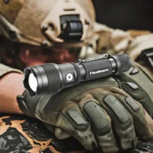 Powertac FlexBeam 1200 Lumen 700m Throw Adjustable Beam Rechargeable Flashlight