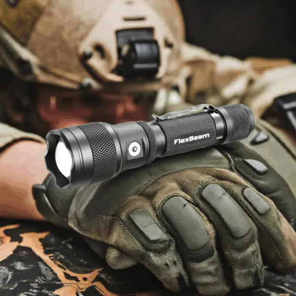 Powertac FlexBeam 1200 Lumen 700m Throw Adjustable Beam Rechargeable Flashlight - Image 12