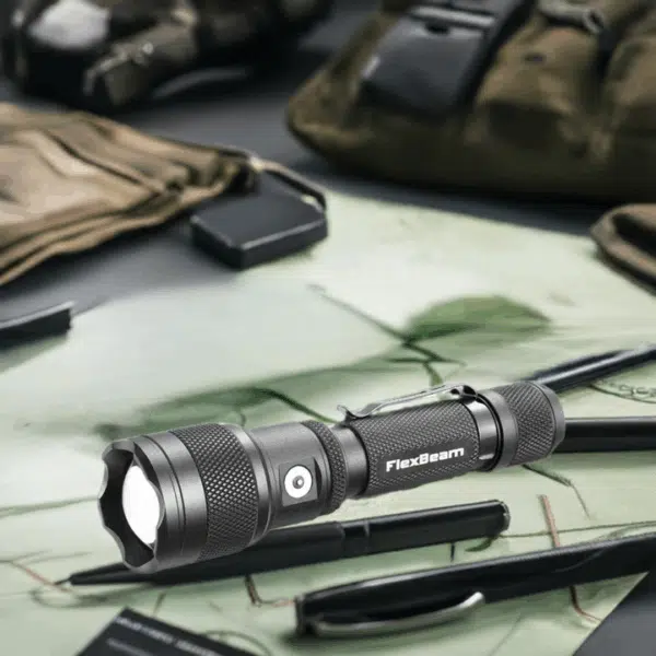 Powertac FlexBeam 1200 Lumen 700m Throw Adjustable Beam Rechargeable Flashlight - Image 14