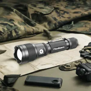Powertac FlexBeam 1200 Lumen 700m Throw Adjustable Beam Rechargeable Flashlight