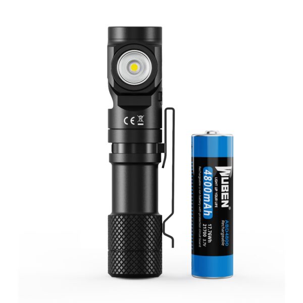 Wuben L1 Osram P9 2000 Lumen 350m Throw Rechargeable LED Dual Light Flashlight - Image 12