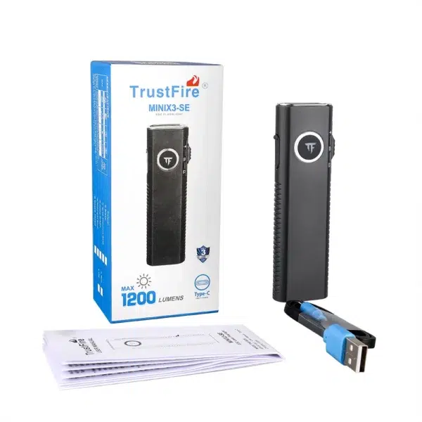 TrustFire Mini X3 SE 1200 Lumen 130m Throw 3-in-1 Rechargeable EDC Flashlight - Image 3