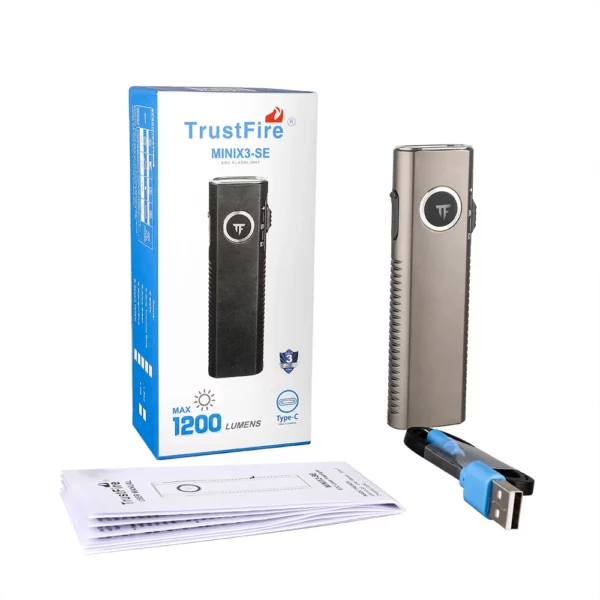 TrustFire Mini X3 SE 1200 Lumen 130m Throw 3-in-1 Rechargeable EDC Flashlight - Image 2