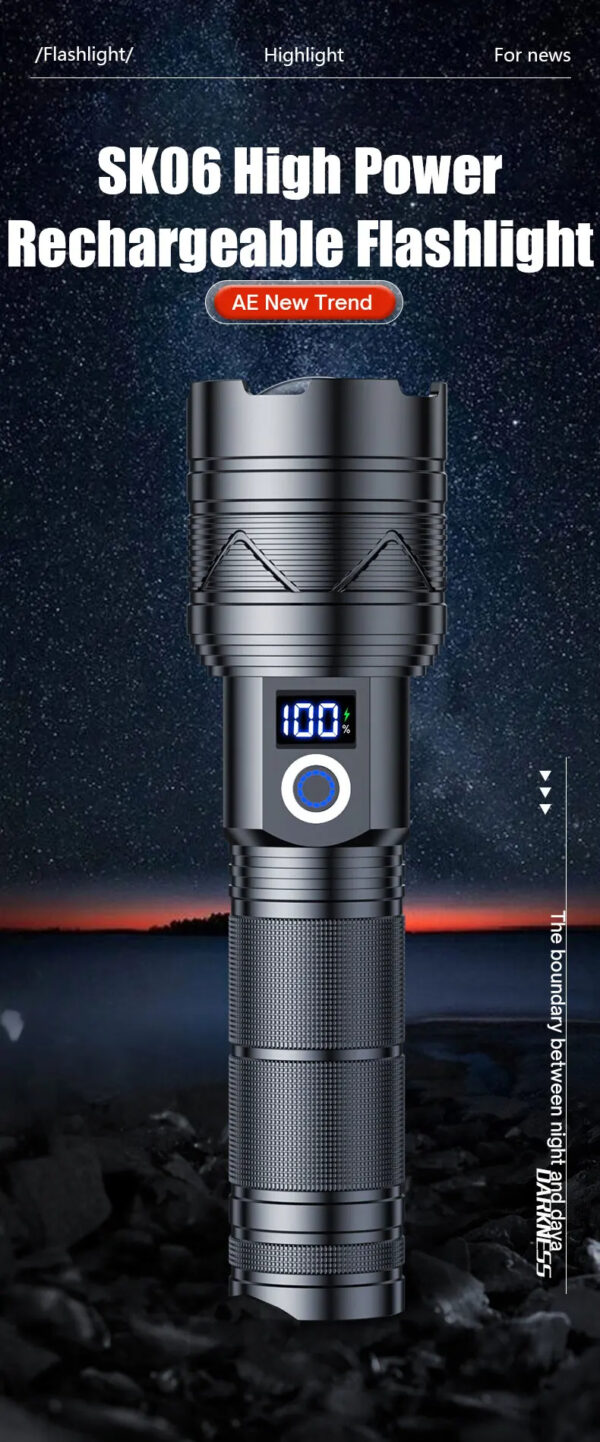 TrustFire SK06 1000 Lumen 150m Throw Rechargeable LED EDC Flashlight - Image 27