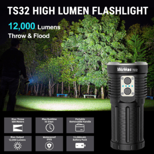 Wurkkos TS32 13000 Lumen 584m Dual-Beam Rechargeable LED Flashlight