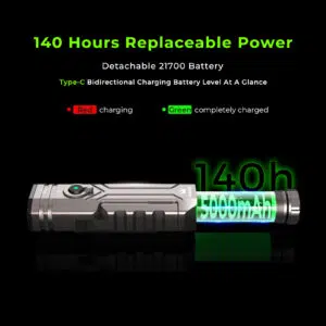 OPEN BOX Wurkkos HD02 3200 Lumen 330m Throw Rechargeable LED Flashlight