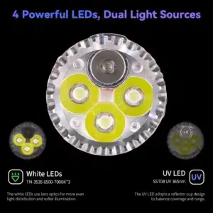 Sofirn SR23 3300 Lumen 200m + 365nm UV Rechargeable Flashlight