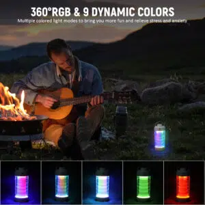 Wurkkos CL01 550 Lumen 360° RGB Rechargeable Camping Lantern