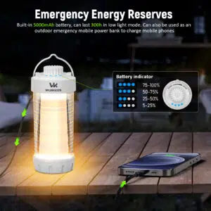 Wurkkos CL01 550 Lumen 360° RGB Rechargeable Camping Lantern