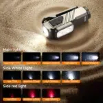 Sofirn ST10 Clip-on Mini Flashlight - 1000 Lumens 3-in-1 EDC with Magnetic Tailcap, Red Light & Rechargeable 14500 Battery