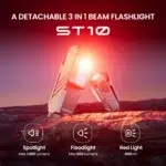 Sofirn ST10 Clip-on Mini Flashlight - 1000 Lumens 3-in-1 EDC with Magnetic Tailcap, Red Light & Rechargeable 14500 Battery