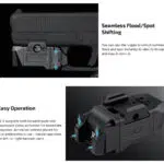 Olight PL X 1200 Lumen Dual Beam USB C Rail Mounted Weapon Light Papa Lima
