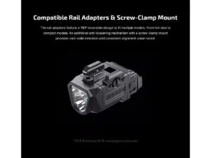 Olight PL X 1200 Lumen Dual Beam USB C Rail Mounted Weapon Light Papa Lima
