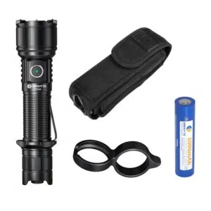 OPEN BOX - Brinyte PT16A 3000 Lumens Rechargeable Tactical Flashlight - SFT70 LED, 458m Beam, USB-C Charging
