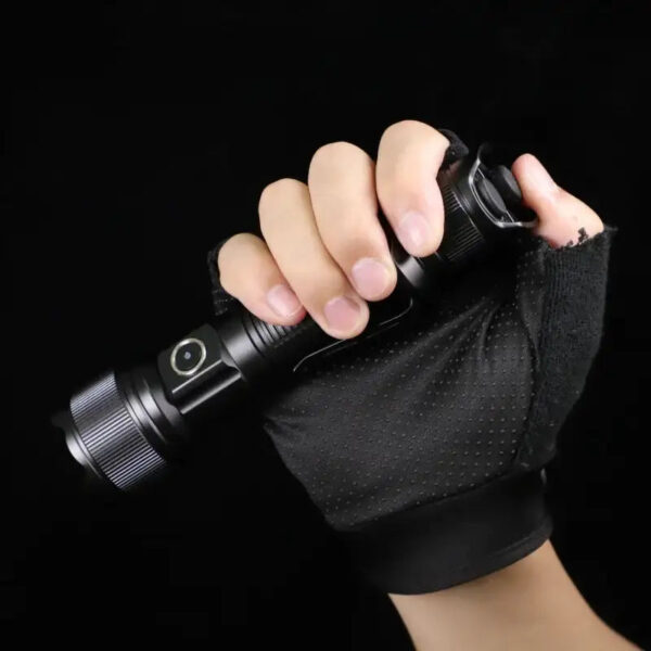 OPEN BOX - Brinyte PT16 2000 Lumens Rechargeable Tactical Flashlight - SFT70 LED, 608m Beam, USB-C Charging - Image 9